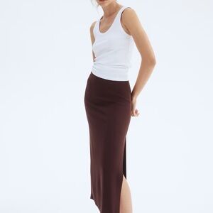 H&M Brown Pencil Skirt